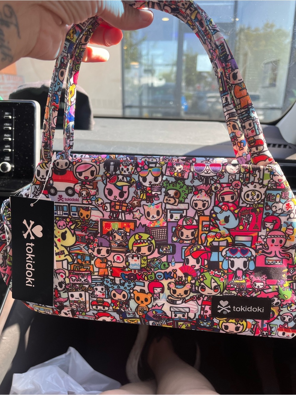 Tokodoki Multicolor Kawaii Character Print Lunch Tote Bag - Picture 4 of 6